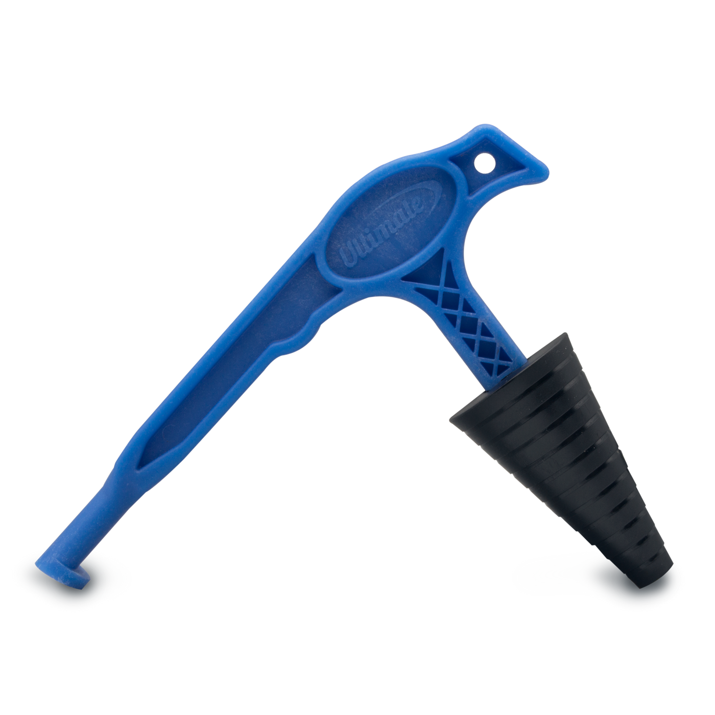 Multi-Tool with blue handle and black plug