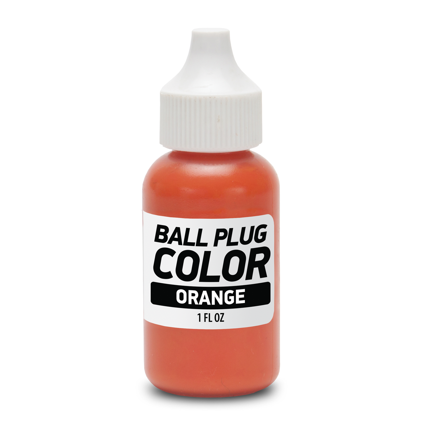 Orange Ball Plug 1 Fluid Ounce Bottle