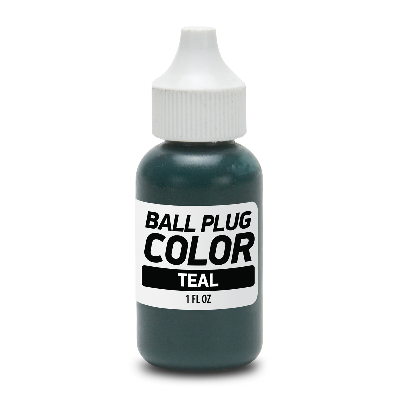 Teal Ball Plug 1 Fluid Ounce Bottle